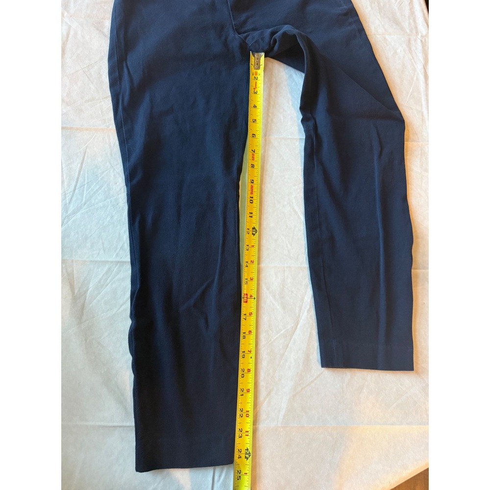 J.Crew Womens Minnie Pants Size 0 Navy Blue Career Office Work Stretch Cropped - Picture 6 of 7